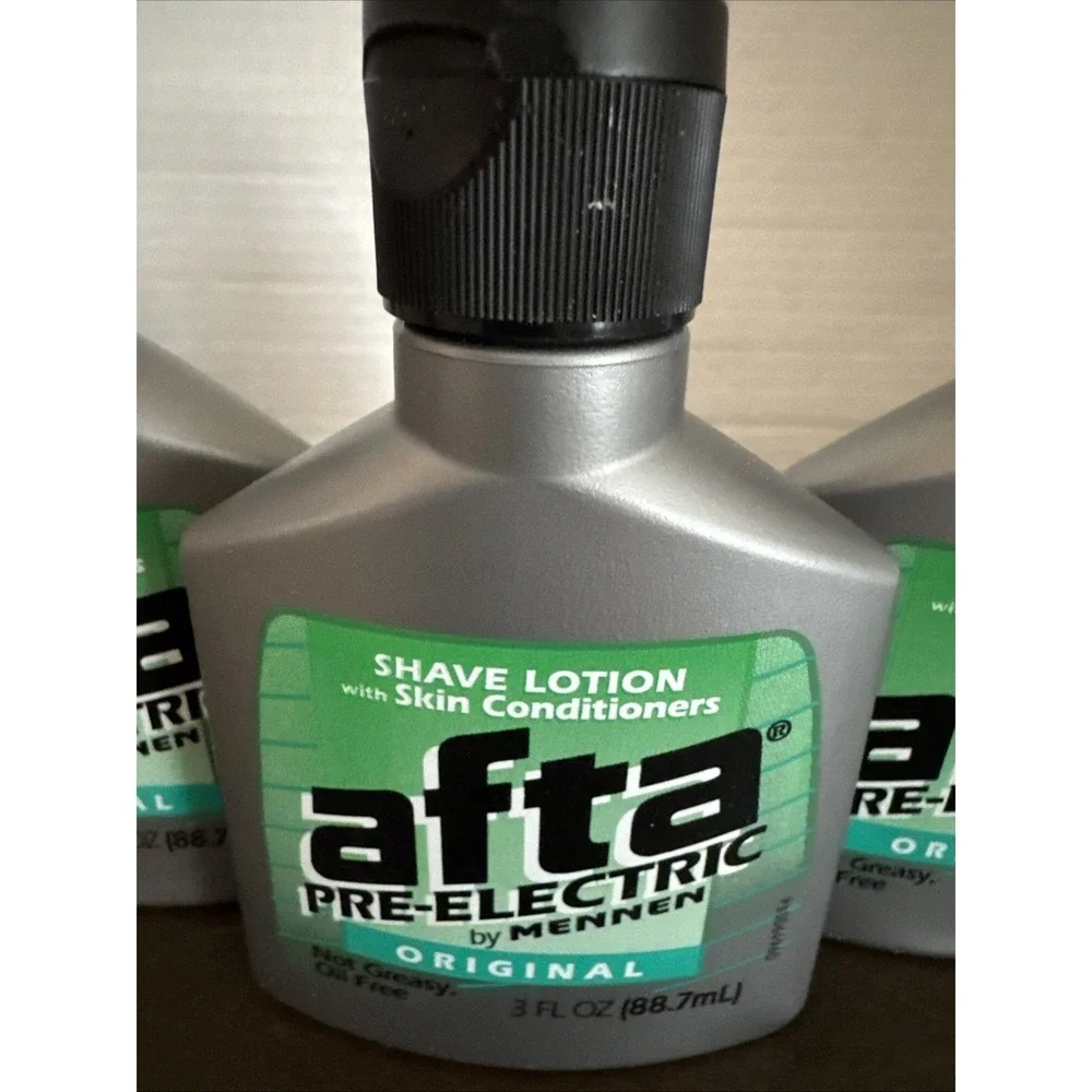3 PACK Afta Pre-Electric Shave Lotion With Skin Conditioners Oil Free, 3 oz
